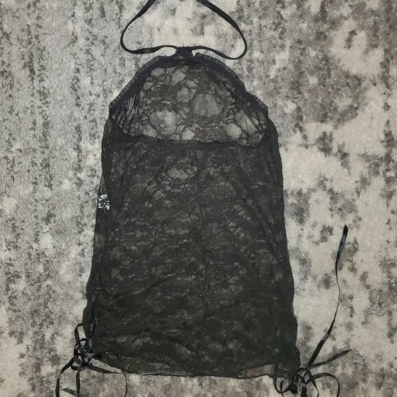 Velvet Kitten Sexy Black Mesh Top || EUC - Picture 3 of 8